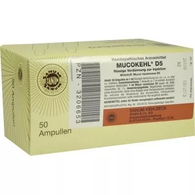 MUCOKEHL Ampulas D 5, 50X1 ml