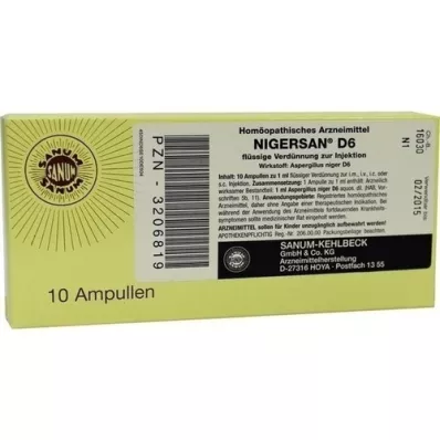 NIGERSAN D 6 ampulas, 10X1 ml