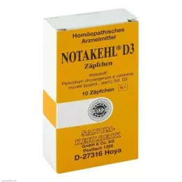 NOTAKEHL D 3 Supozitorijas, 10 gab