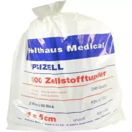 ZELLSTOFFTUPFER Ypsizell 4x5 cm, 1000 gab