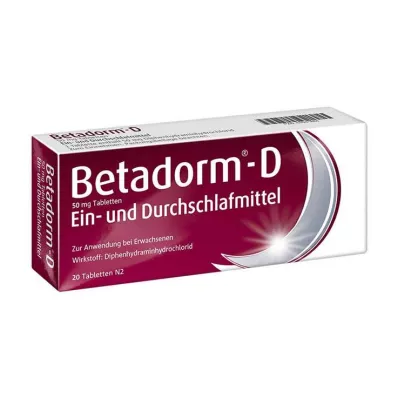 BETADORM D tabletes, 20 gab BETADORM D tabletes, 20 gab