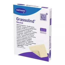 GRASSOLIND Ziedes kompreses 5x5 cm sterilas, 10 gab