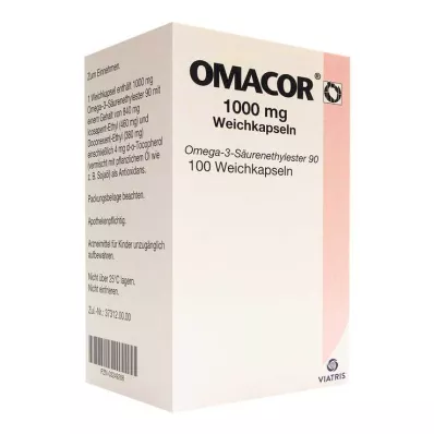 OMACOR 1000 mg mīkstās kapsulas, 100 gab OMACOR 1000 mg mīkstās kapsulas, 100 gab
