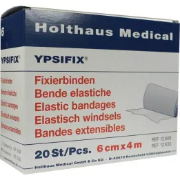 FIXIERBINDE Ypsifix elastīga gumija 6 cmx4 m vaļēja, 20 gab