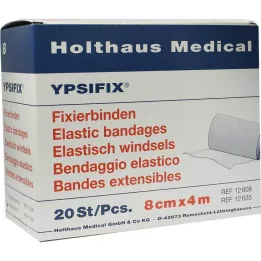 FIXIERBINDE Ypsifix elastīga gumija 8 cmx4 m vaļēja, 20 gab