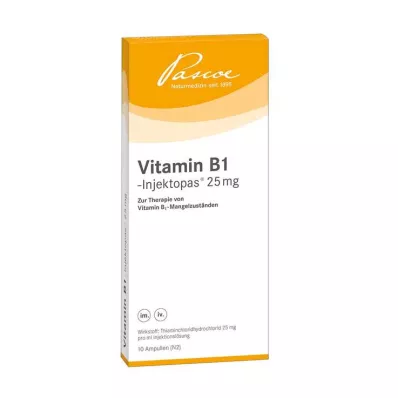 VITAMIN B1 INJEKTOPAS 25 mg šķīdums injekcijām, 10X1 ml VITAMIN B1 INJEKTOPAS 25 mg šķīdums injekcijām, 10X1 ml