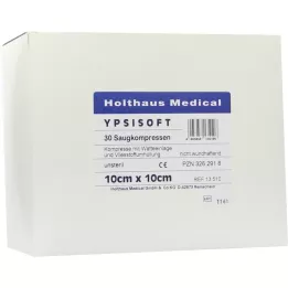 SAUGKOMPRESSEN Ypsisoft nesterila 10x20 cm, 30 gab