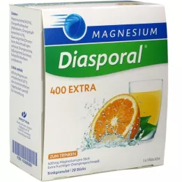 MAGNESIUM DIASPORAL 400 Extra dzeramās granulas, 20 gab