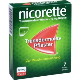 NICORETTE TX Plāksteris 10 mg, 7 gab