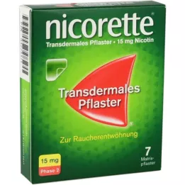 NICORETTE TX Plāksteris 15 mg, 7 gab
