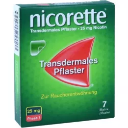 NICORETTE TX 25 mg plāksteri, 7 gab