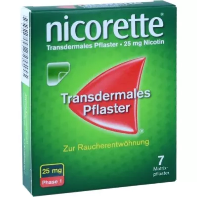 NICORETTE TX 25 mg plāksteri, 7 gab