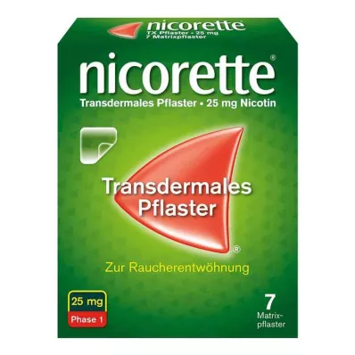 NICORETTE TX 25 mg plāksteri, 7 gab