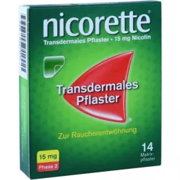 NICORETTE TX Plāksteris 15 mg, 14 gab