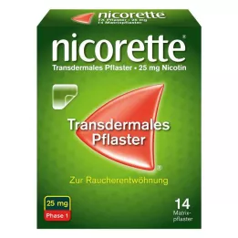 NICORETTE TX 25 mg plāksteris, 14 gab