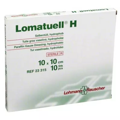 LOMATUELL H Masāžas tills 10x10 cm sterils, 10 gab