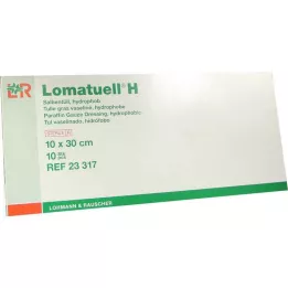 LOMATUELL H Tepes tills 10x30 cm sterils, 10 gab