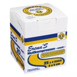 ERENA Marles kompress 5x5 cm sterils 8 reizes, 25X2 gab