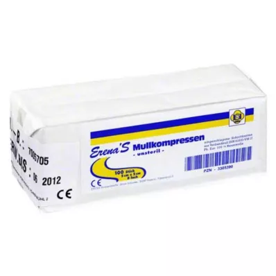 ERENA Marles kompress 5x5 cm nesterilizēts 8x, 100 gab