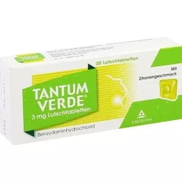 TANTUM VERDE 3 mg pastilas ar citrona garšu, 20 gab