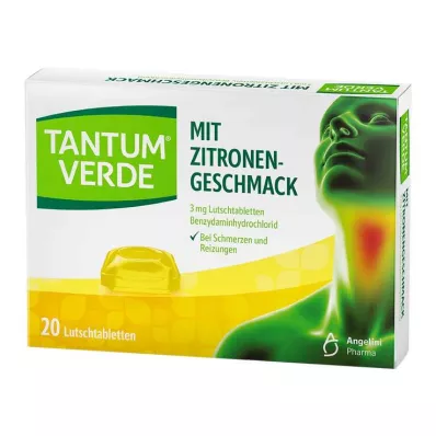 TANTUM VERDE 3 mg pastilas ar citrona garšu, 20 gab TANTUM VERDE 3 mg pastilas ar citrona garšu, 20 gab