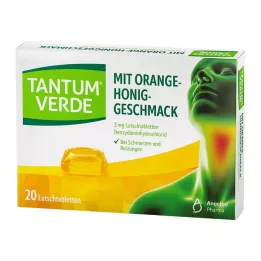 TANTUM VERDE 3 mg pastilas ar apelsīnu un medus garšu, 20 gab