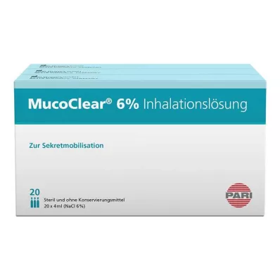 MUCOCLEAR 6% NaCl inhalācijas šķīdums, 60X4 ml