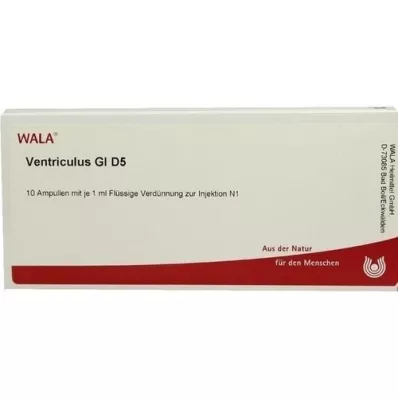 VENTRICULUS GL D 5 ampulas, 10X1 ml