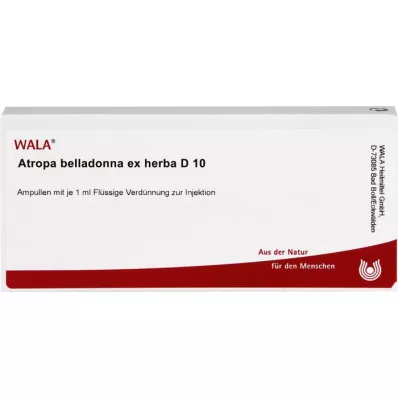 ATROPA Belladonna ex Herba D 10 ampulas, 10X1 ml