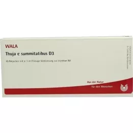 THUJA E SUMMITATIBUS D 3 ampulas, 10X1 ml