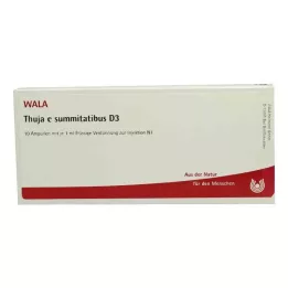THUJA E SUMMITATIBUS D 3 ampulas, 10X1 ml