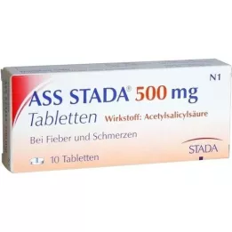 ASS STADA 500 mg tabletes, 10 gab