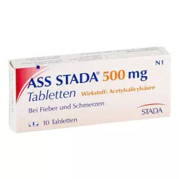 ASS STADA 500 mg tabletes, 10 gab