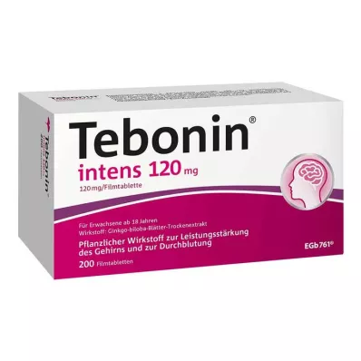 TEBONIN intens 120 mg apvalkotās tabletes, 200 gab
