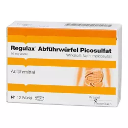 REGULAX Picosulphate laxative cubes, 12 gab