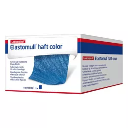 ELASTOMULL kājas krāsa 10 cmx4 m fiksācijas lente zila, 1 gab