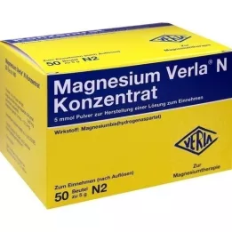 MAGNESIUM VERLA N Koncentrāts iekšķīgai lietošanai, 50 gab