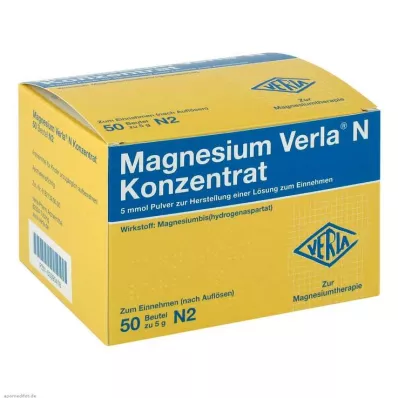 MAGNESIUM VERLA N Koncentrāts iekšķīgai lietošanai, 50 gab MAGNESIUM VERLA N Koncentrāts iekšķīgai lietošanai, 50 gab
