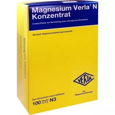 MAGNESIUM VERLA N Koncentrāts iekšķīgai lietošanai, 100 gab