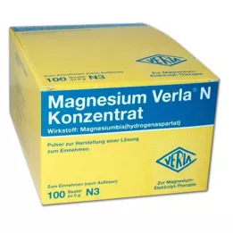 MAGNESIUM VERLA N Koncentrāts iekšķīgai lietošanai, 100 gab