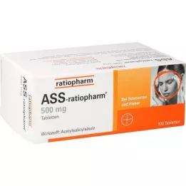 ASS-ratiopharm 500 mg tabletes, 100 gab