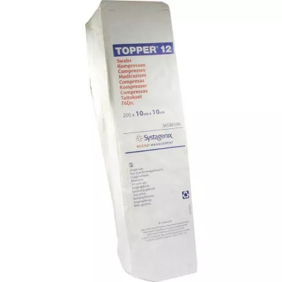 TOPPER 12 Compr.10x10 cm nesterili, 200 gab