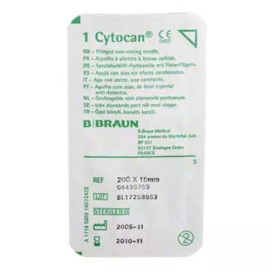CYTOCAN Ostas kanila 20 G 15 mm, 1 gab