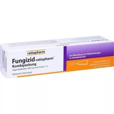 FUNGIZID-ratiopharm 3 vag. tabletes + 20g krēma, 1 iepakojums