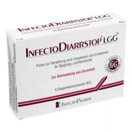 INFECTODIARRSTOP LGG Pulveris suspensijas pagatavošanai iekšķīgai lietošanai, 6 gab