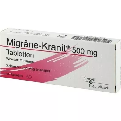 MIGRÄNE KRANIT 500 mg tabletes, 10 gab