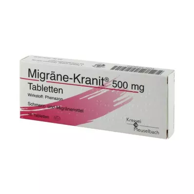 MIGRÄNE KRANIT 500 mg tabletes, 10 gab