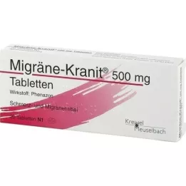 MIGRÄNE KRANIT 500 mg tabletes, 20 gab