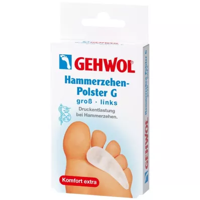 GEHWOL Polymer gel hammer toe spilventiņš G kreisais, 1 gab