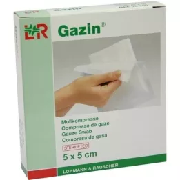 GAZIN Marle 5x5 cm sterila 8 reizes, 5X2 gab